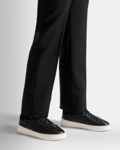 Raise Sneakers In Black And White Leather