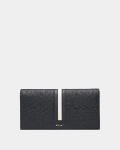 Ribbon Continental Wallet In Midnight Leather