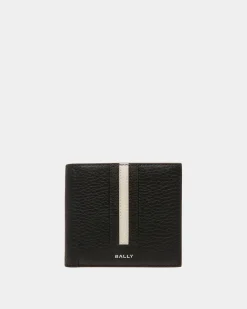 Ribbon ID Coin Wallet In Black Leather