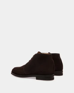 Schoenen Bootie In Ebano Suede Leather