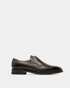 Scribe Novo Derby Shoes In Black Leather