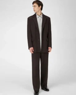 Scribe Novo Derby Shoes In Black Leather