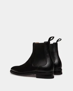 Scribe Un Bootie in Black Deer Leather