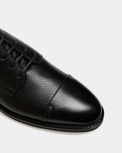 Scribe Un Derby in Black Deer Leather