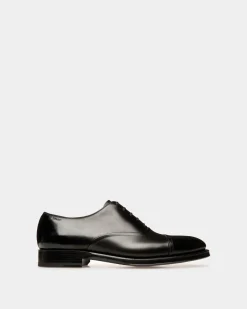 Scribe Un Oxford in Black Leather