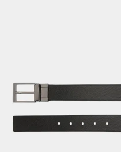 Shiffie 35mm Reversible And Adjustable Belt in Brown And Black Leather