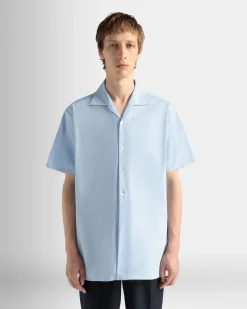 Shirt In Light Blue Cotton