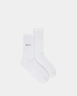 Socks In White Cotton