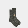 Socks With a Bally Crest Logo in Bottle Green Wool