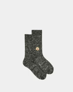 Socks With a Bally Crest Logo in Bottle Green Wool