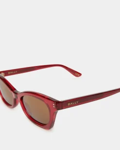 Sue Sunglasses In Red Acetate