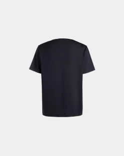 Summer Capsule T-Shirt In Navy Blue Cotton