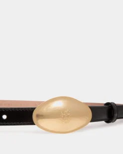 Swissness 15mm Belt In Black Brushed Leather