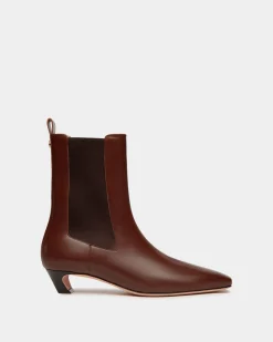 Sylt Bootie In Brown Leather