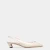 Sylt Slingback Pump In White Leather