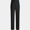 Tailored Pants In Dark Grey Wool Blend