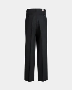 Tailored Pants In Dark Grey Wool Blend