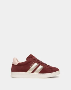 Tennis Sneaker In Andorra and Light Pink Suede Leather