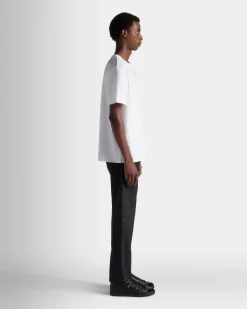 T-Shirt With a Bally Crest Logo In White Cotton