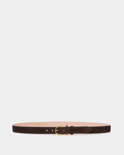 Udy 30mm Belt in Ebano Suede