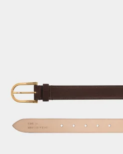 Udy 30mm Belt in Ebano Suede