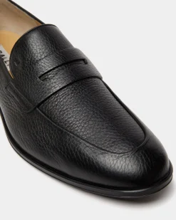 Westminster Loafer In Black Deer Leather